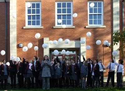 Year 8 pupils at Hillcrest Grammar School, Stockport, celebrate World Freedom Day 2009
